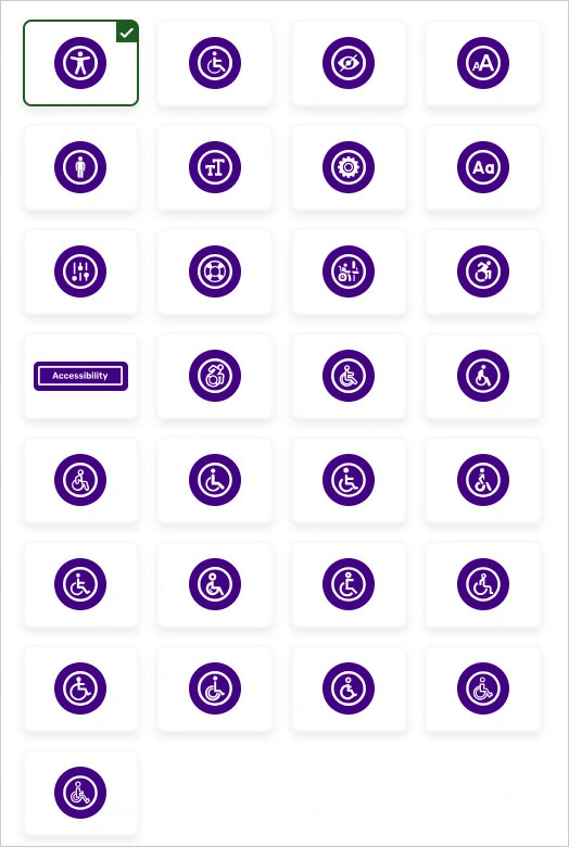 accessibility widget icon
