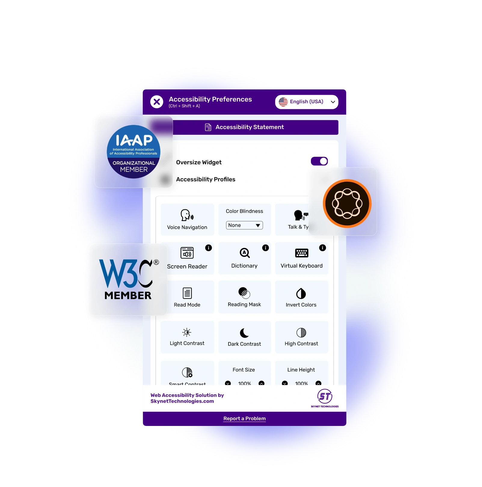 Adobe Experience Manager Accessibility Widget