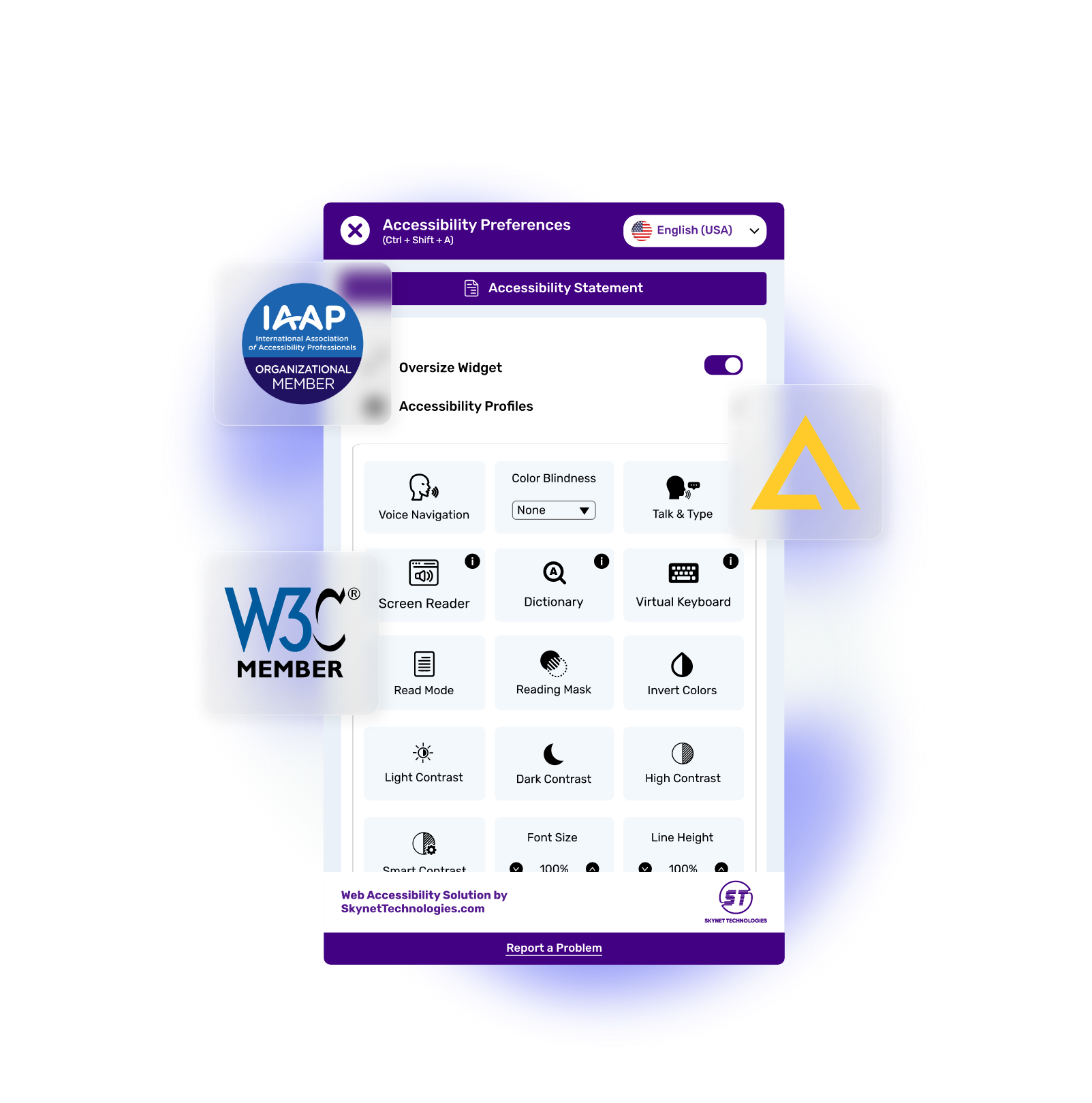 Agility CMS Accessibility Widget