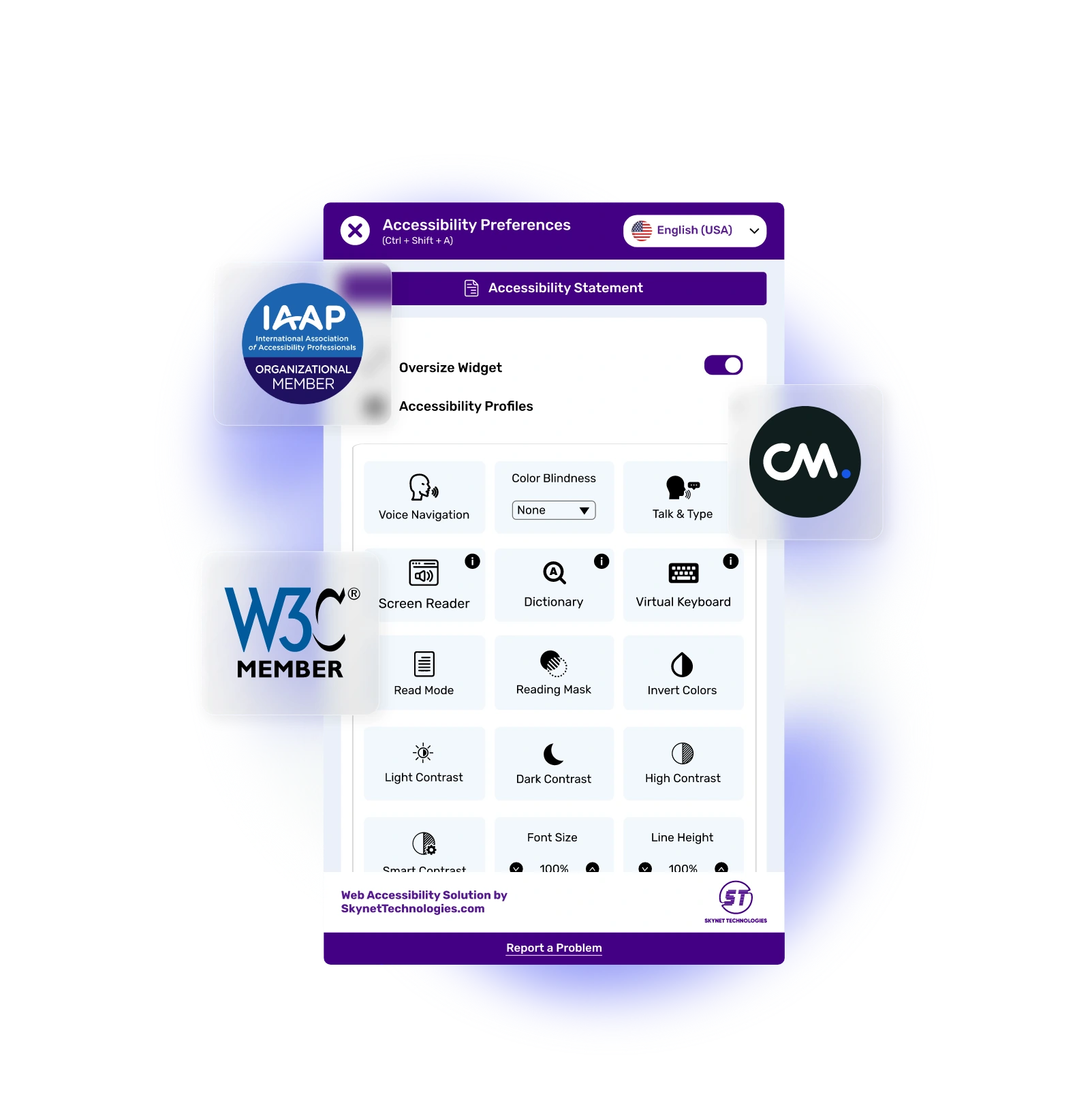 CM.com Accessibility Widget