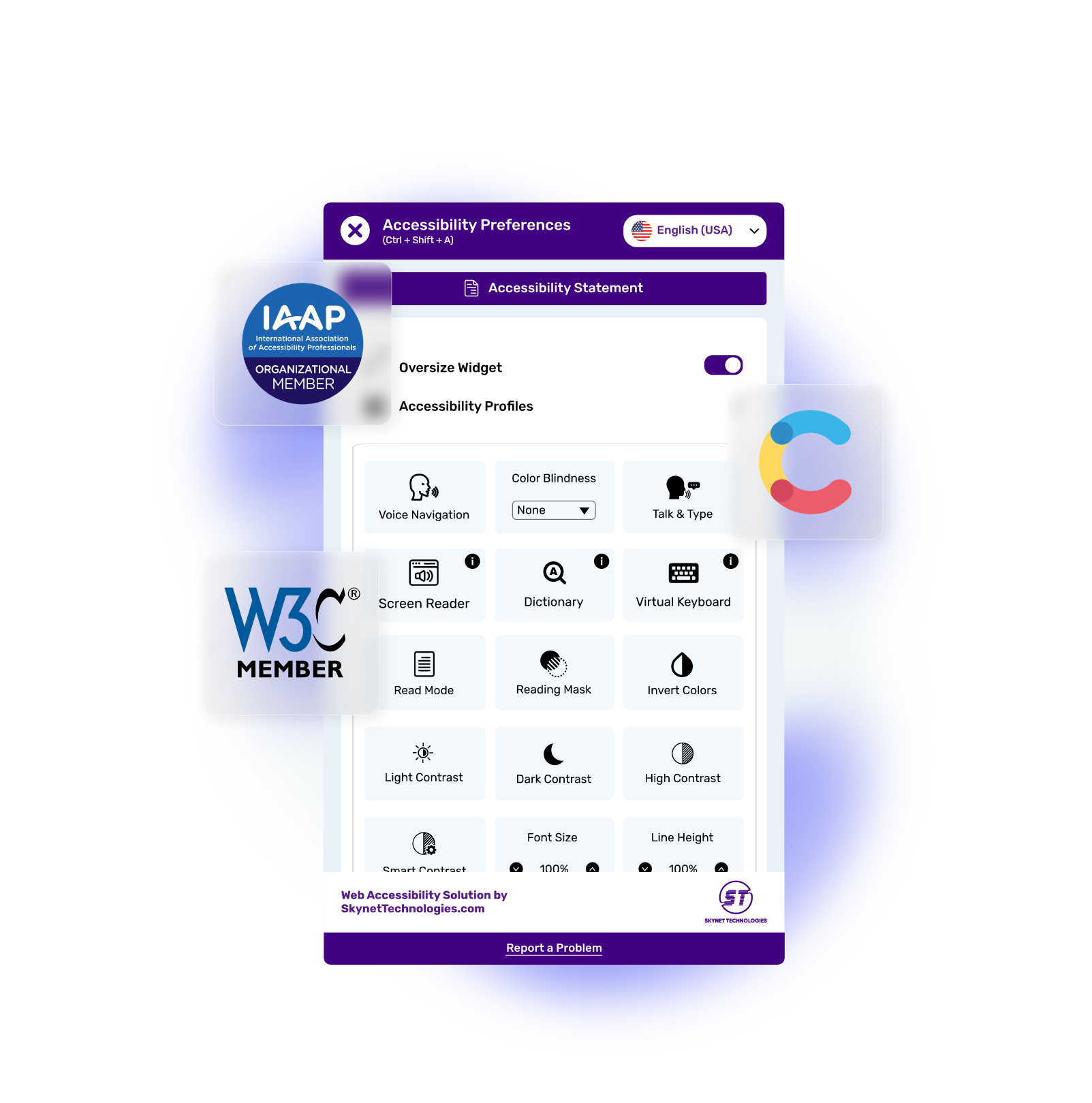 Contentful Accessibility Widget