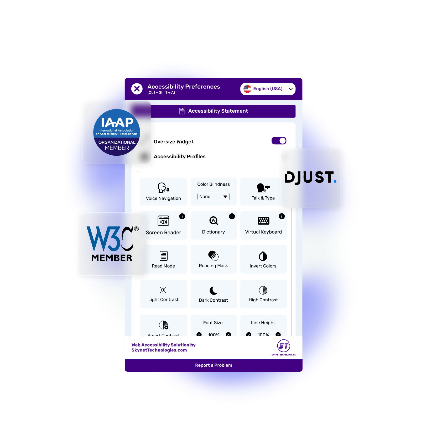 DJUST Accessibility Widget