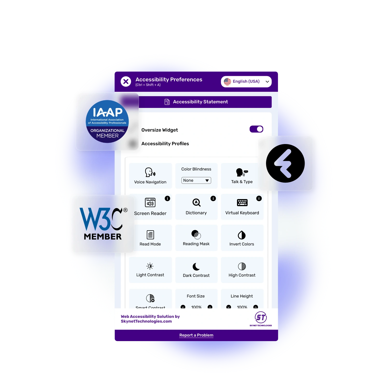 Fireberry Accessibility Widget