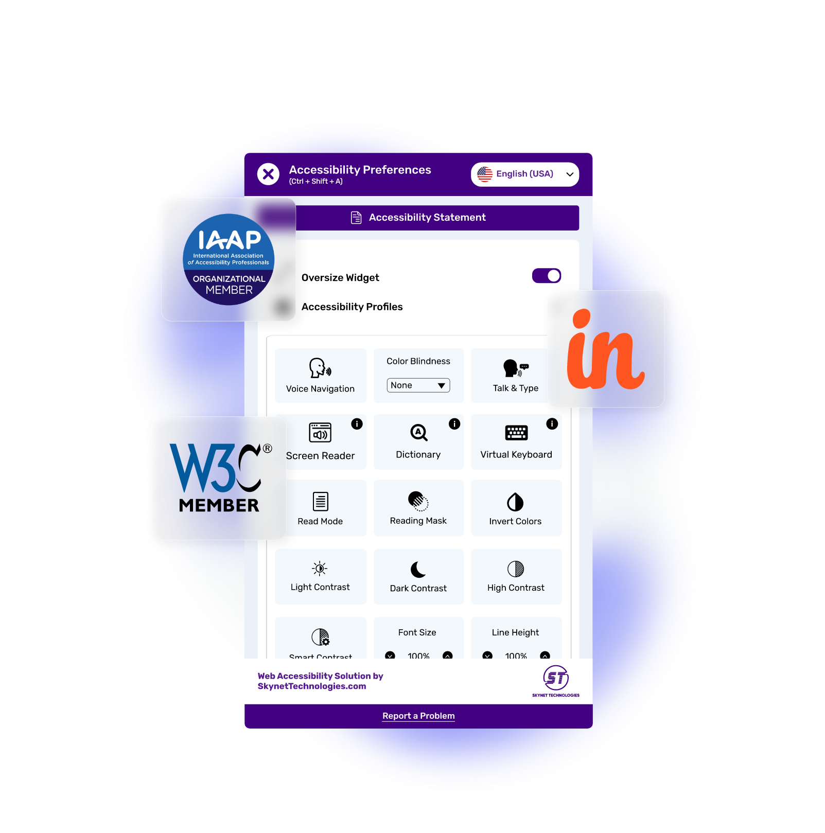 Insightly Accessibility Widget