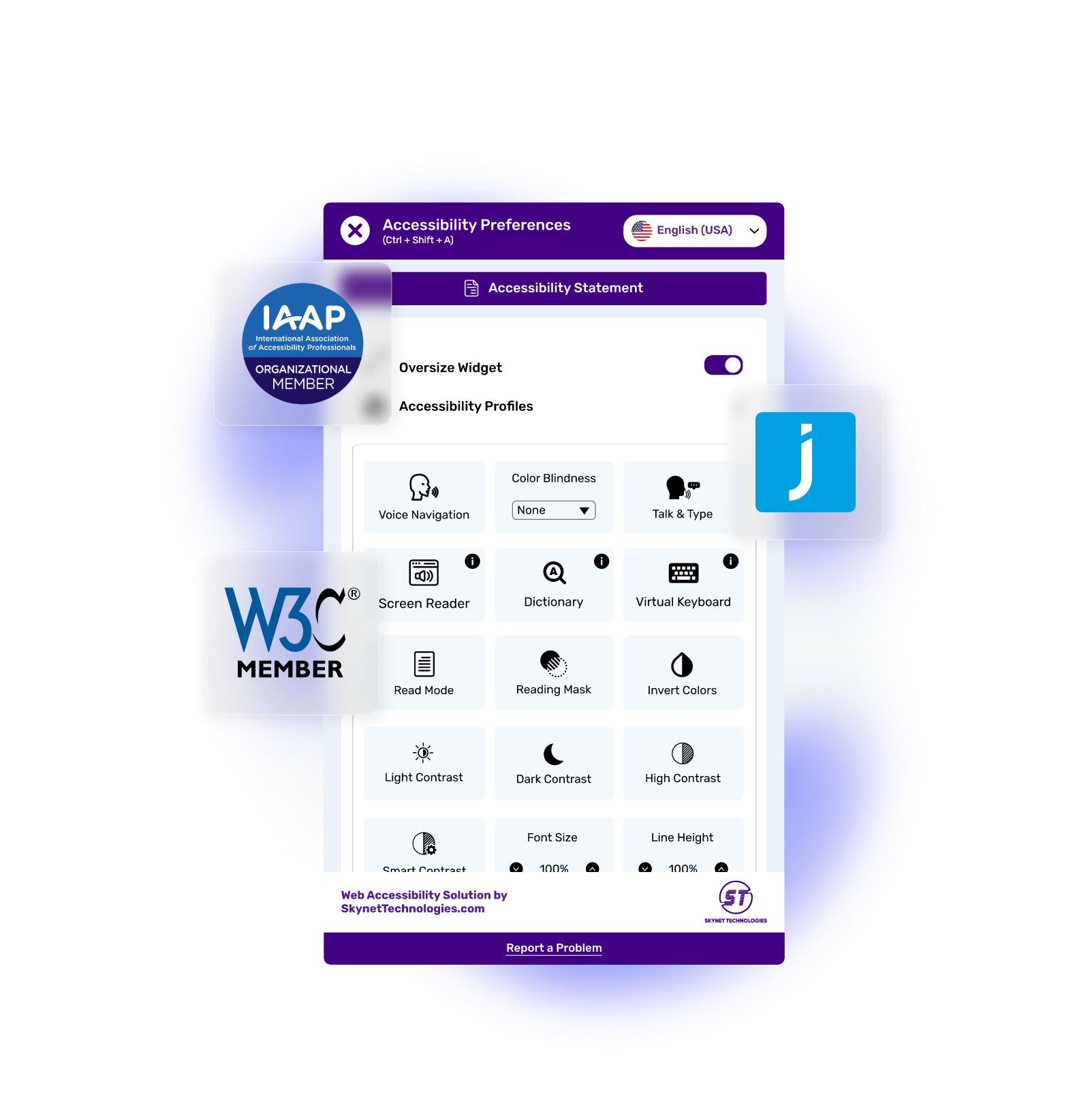 Jahia Accessibility Widget