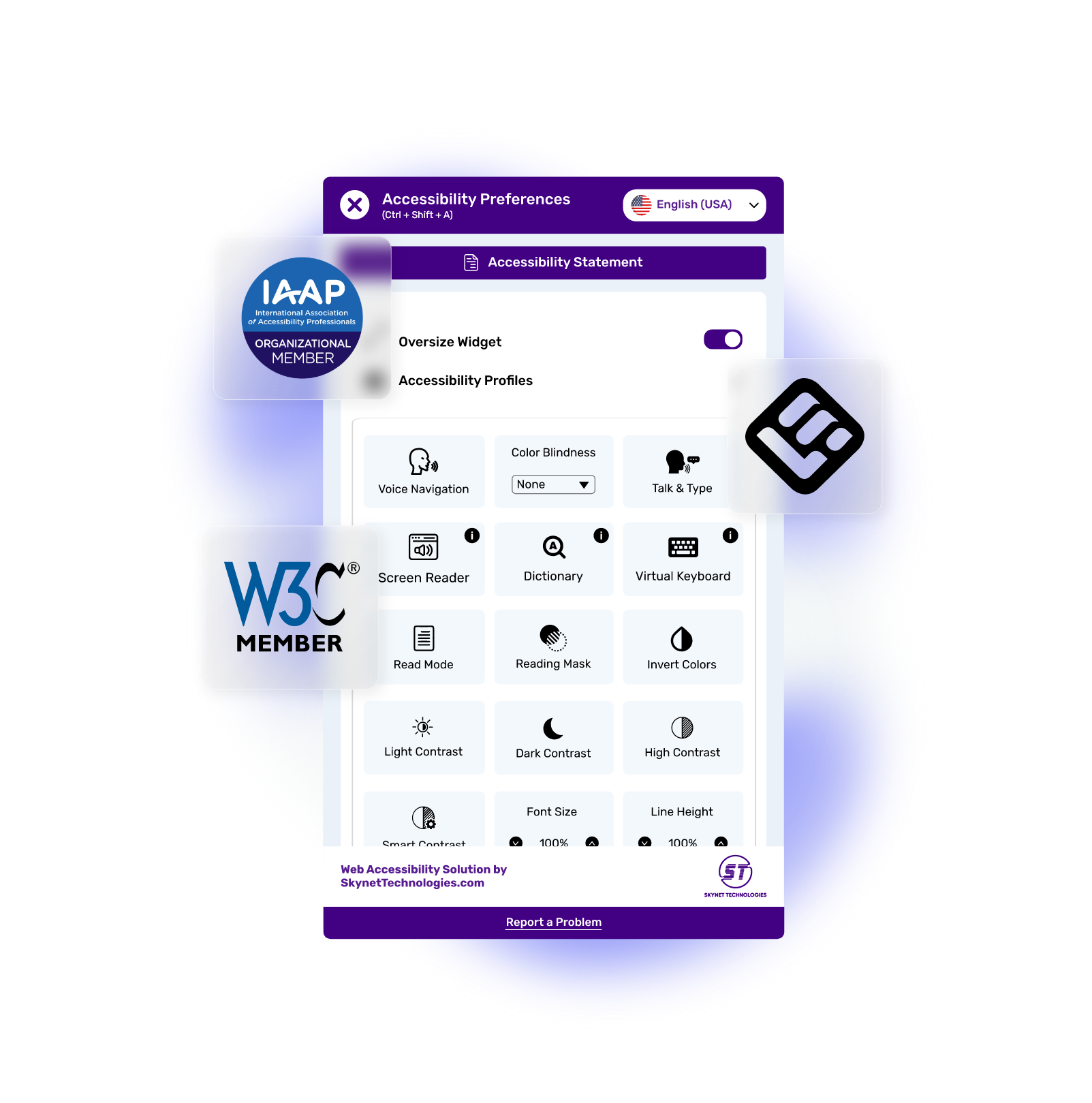 LearnWorlds Accessibility Widget