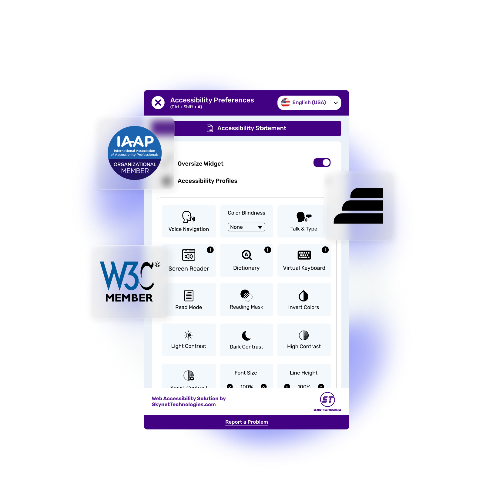 Locomotive Accessibility Widget