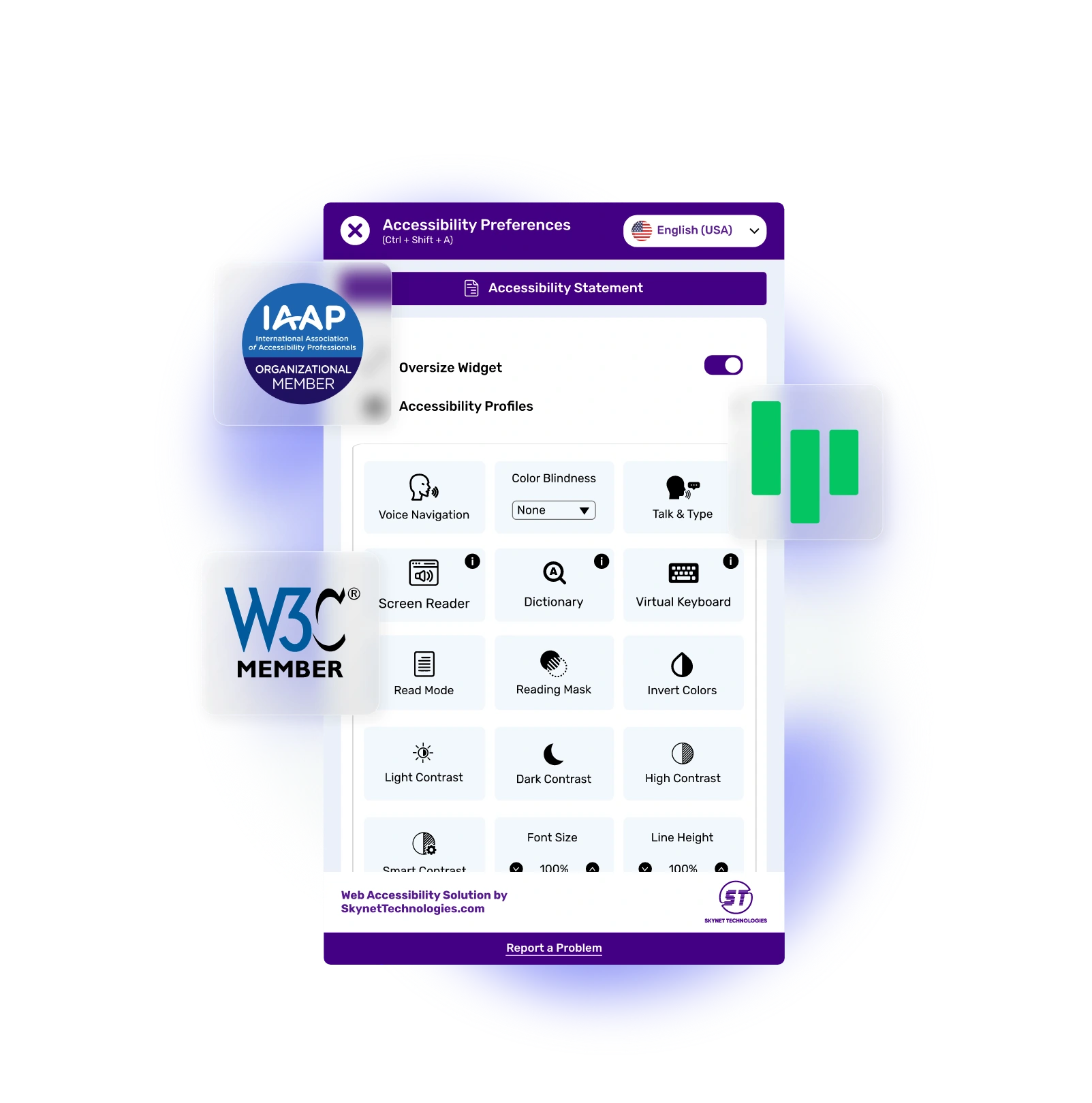 LP platform Accessibility Widget