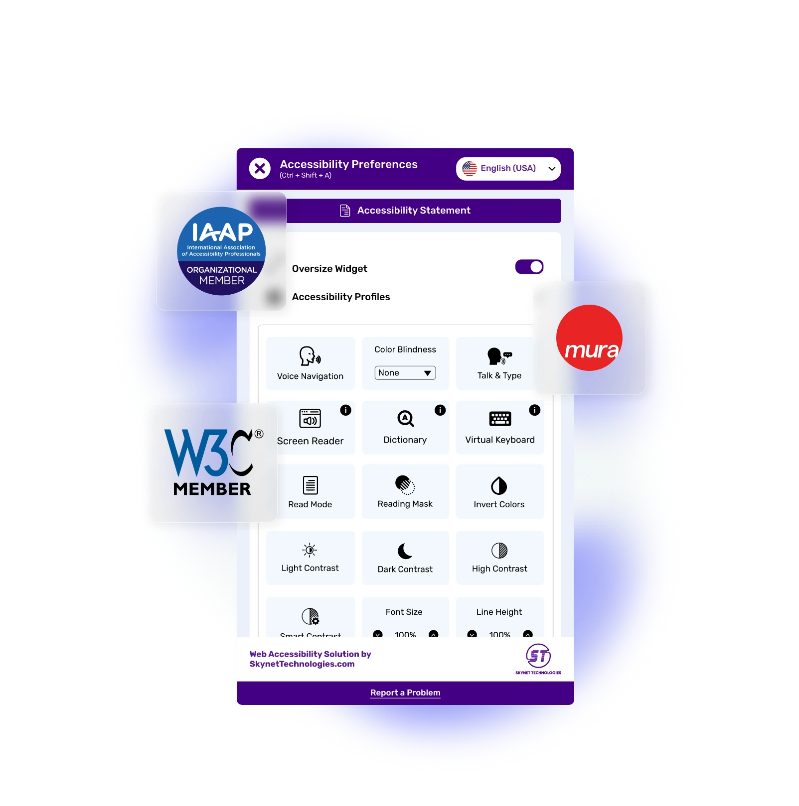 Mura CMS Accessibility Widget