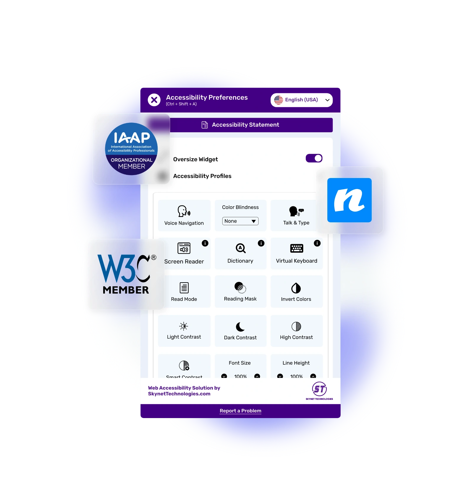 Nette Accessibility Widget