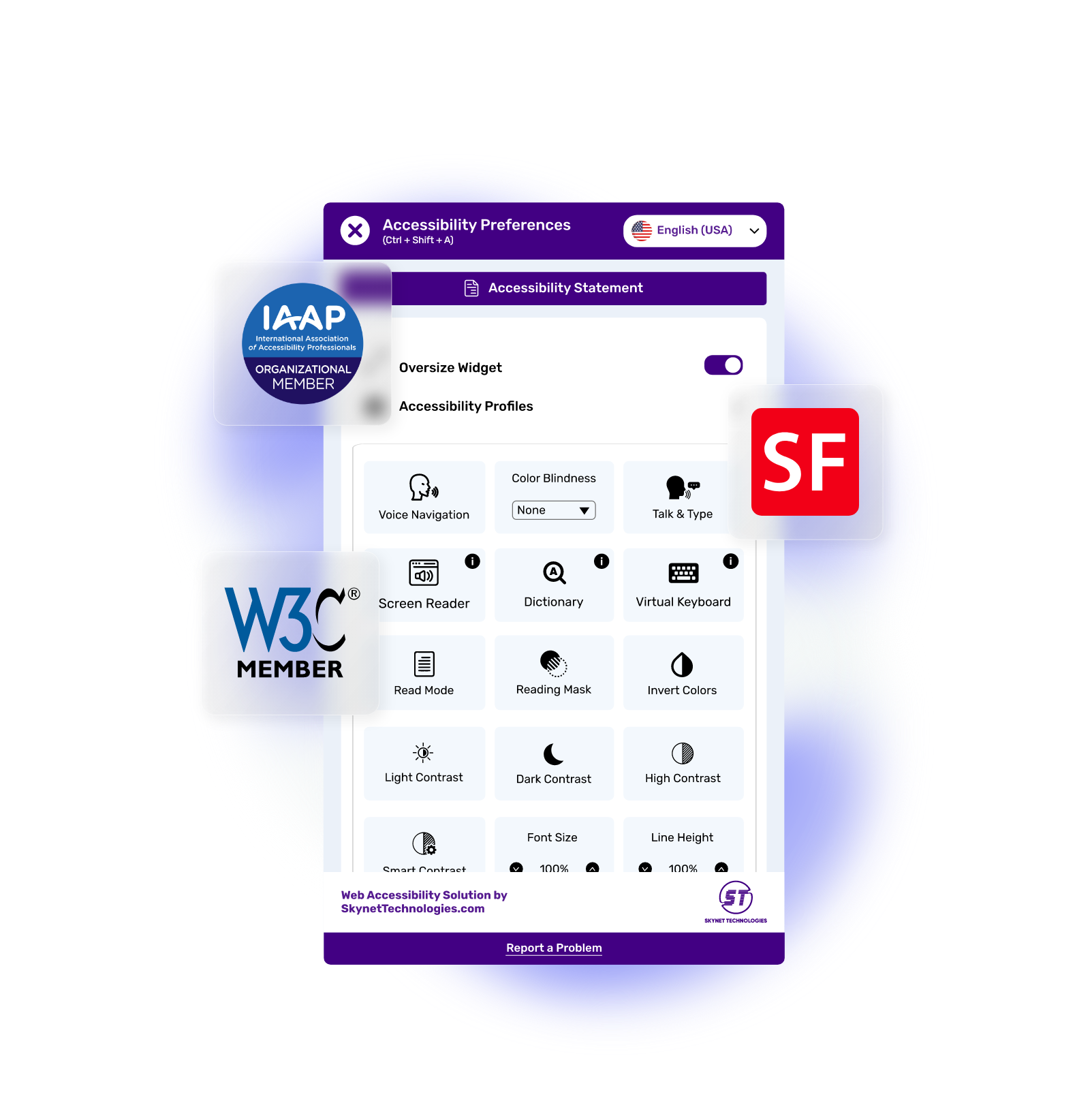 ShopFactory Accessibility Widget