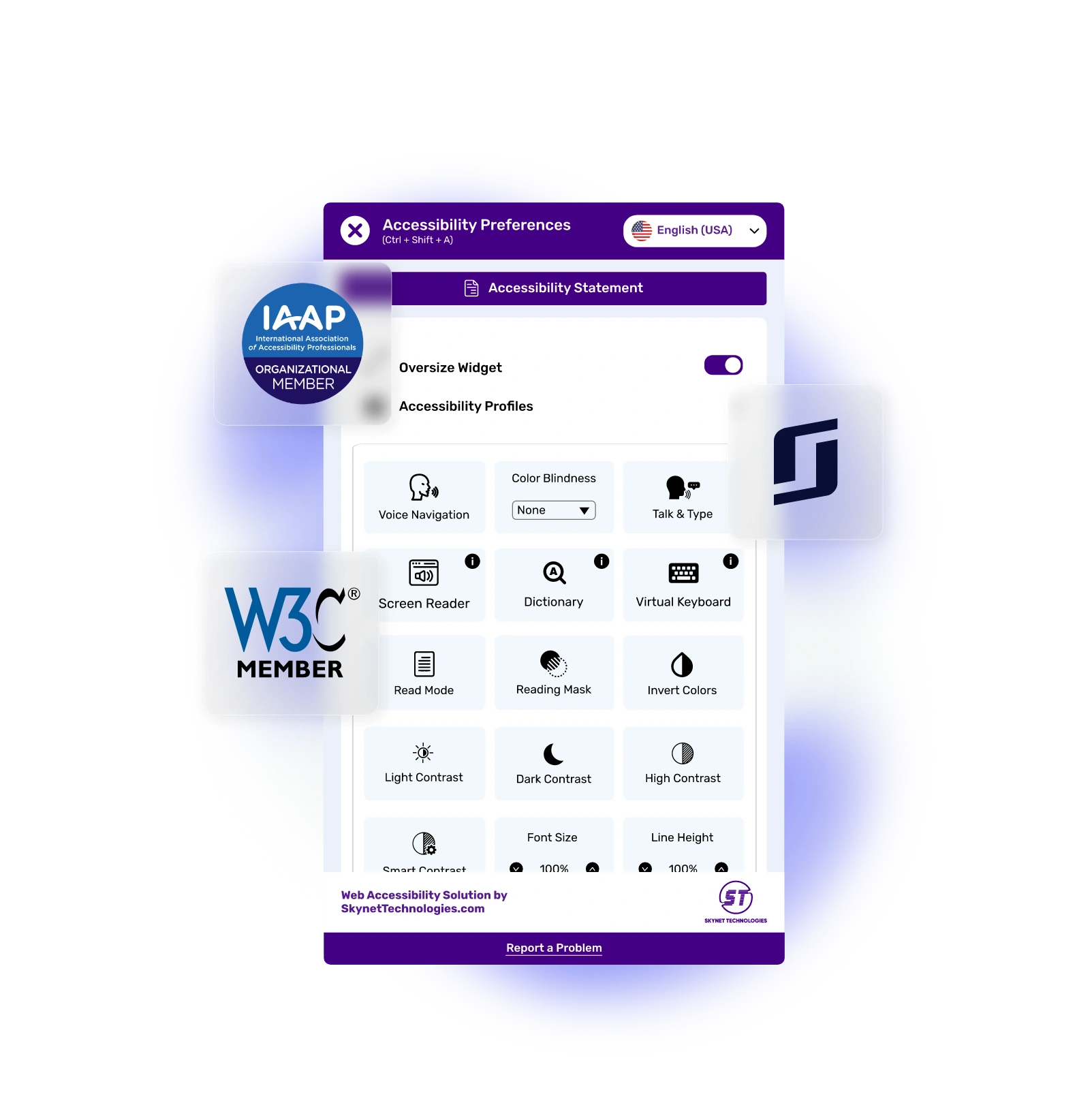 SiteMinder Accessibility Widget
