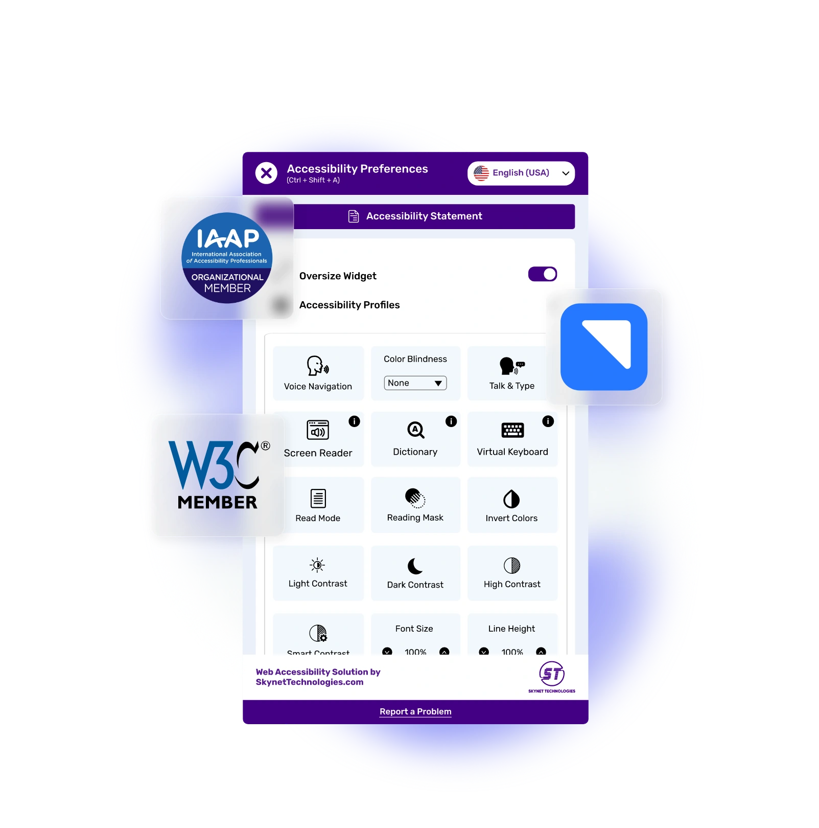 Veeqo Accessibility Widget