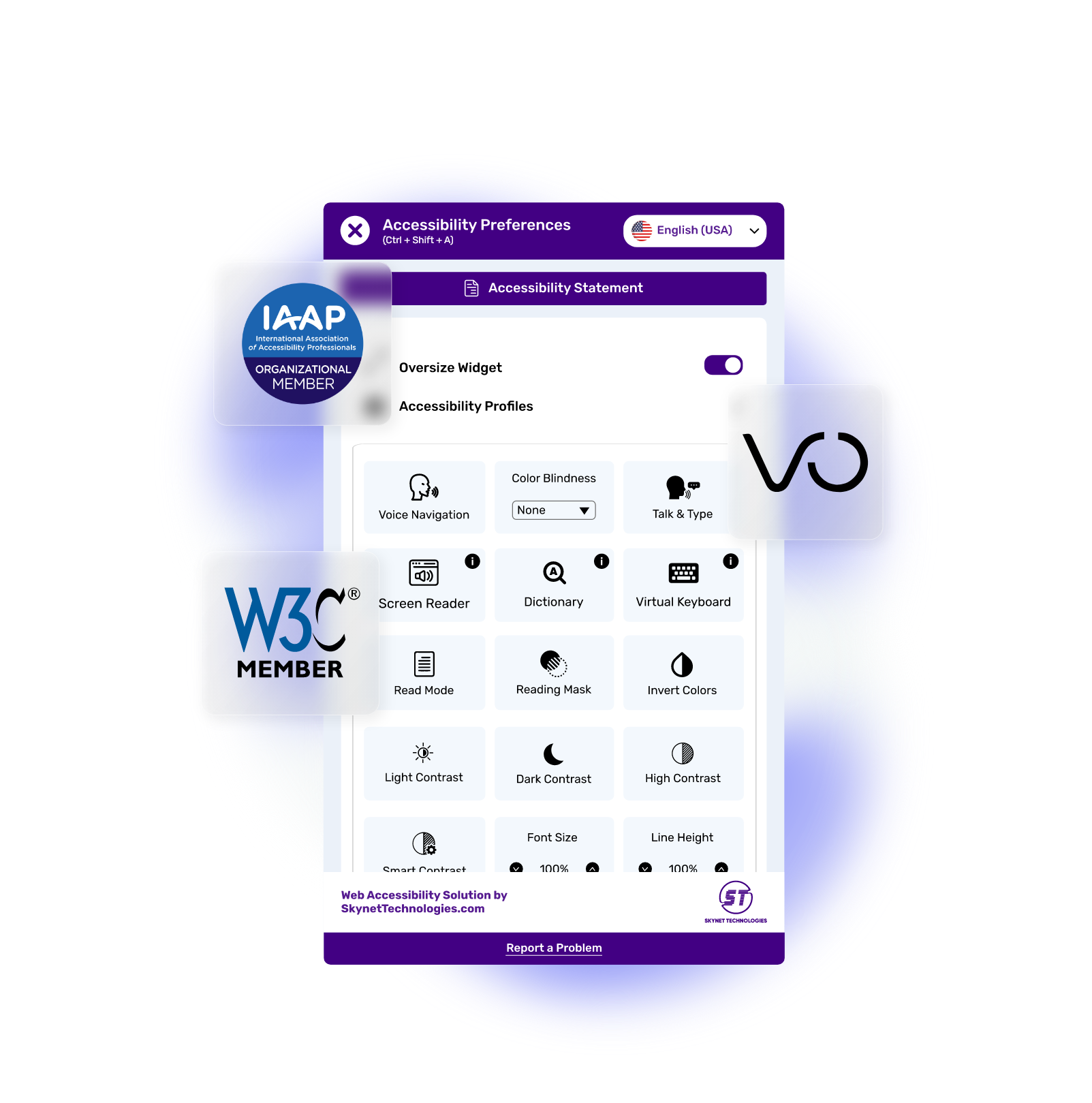 Voog Accessibility Widget