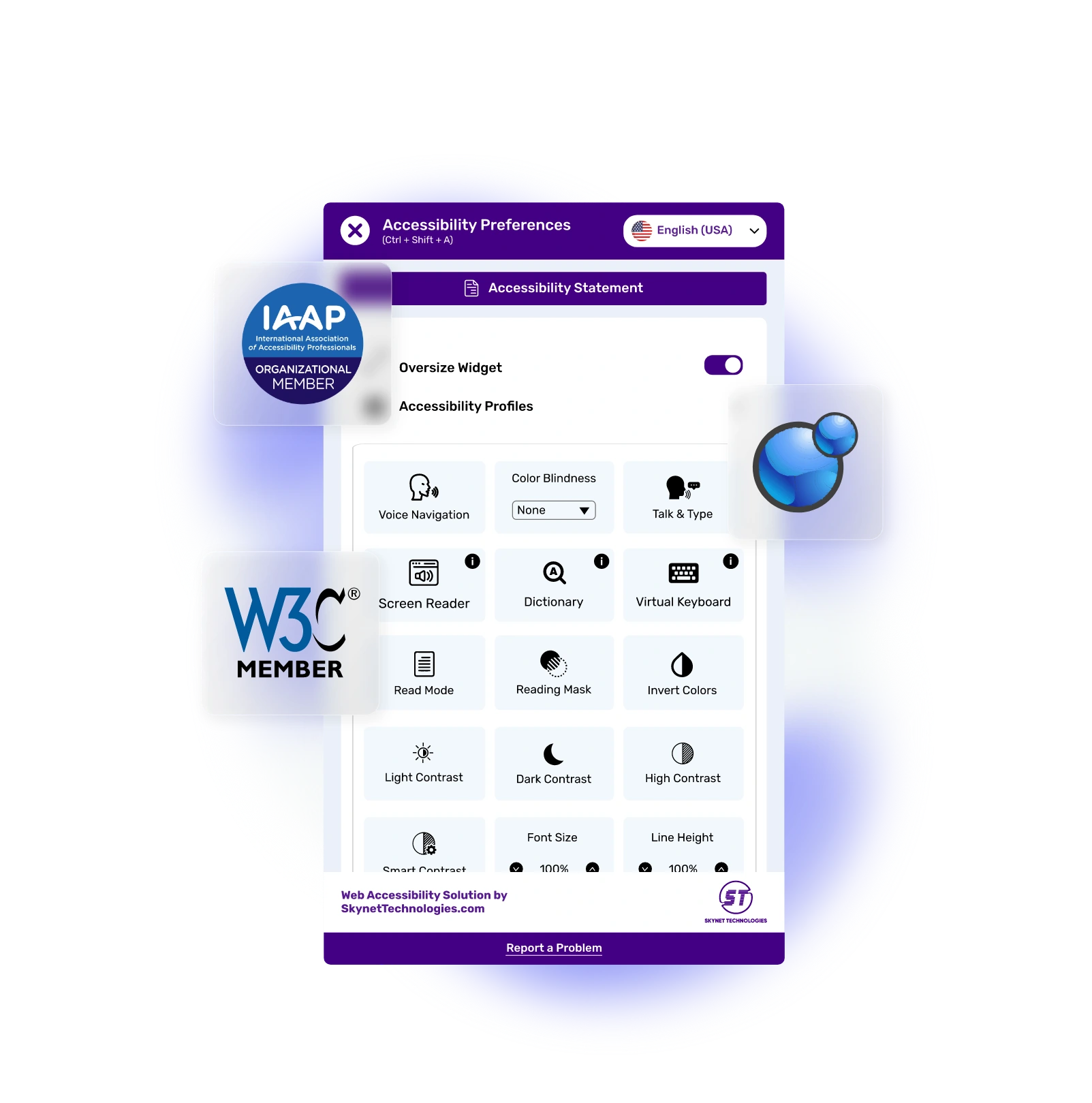 XOOPS CMS Accessibility Widget