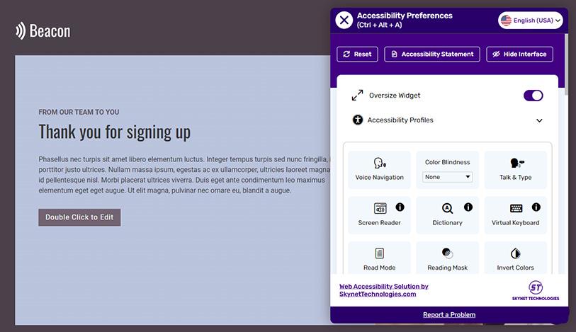 activecampaign web wcag accessibility