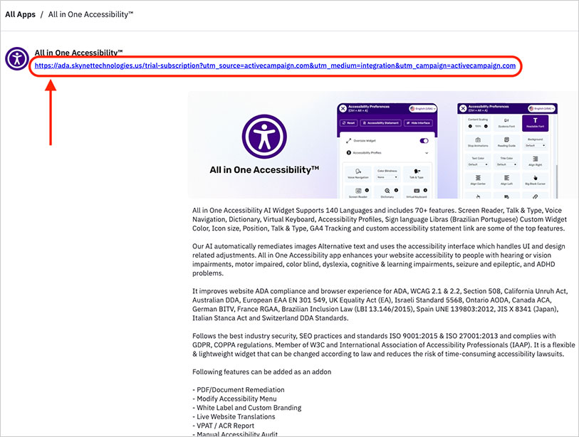 activecampaign website accessibility remediation