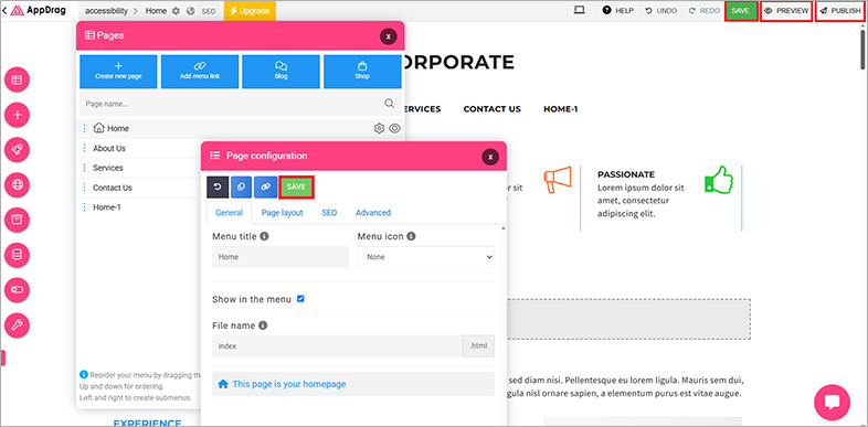 appdrag accessible website design