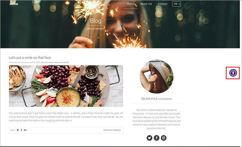 accessible batflat accessible website design