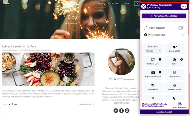 ada accessible batflat website
