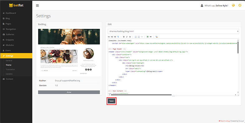 batflat accessible website design