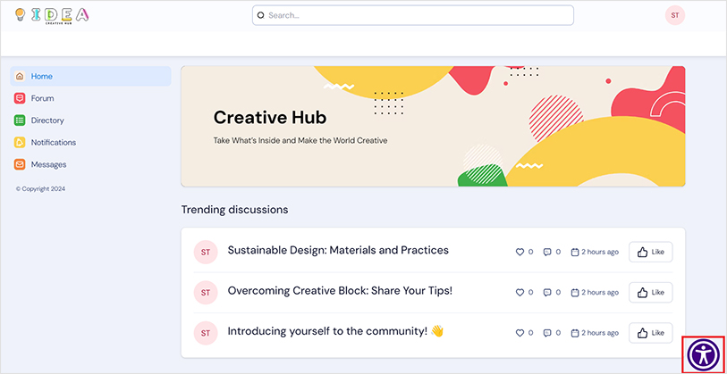 accessible bettermode accessible website design