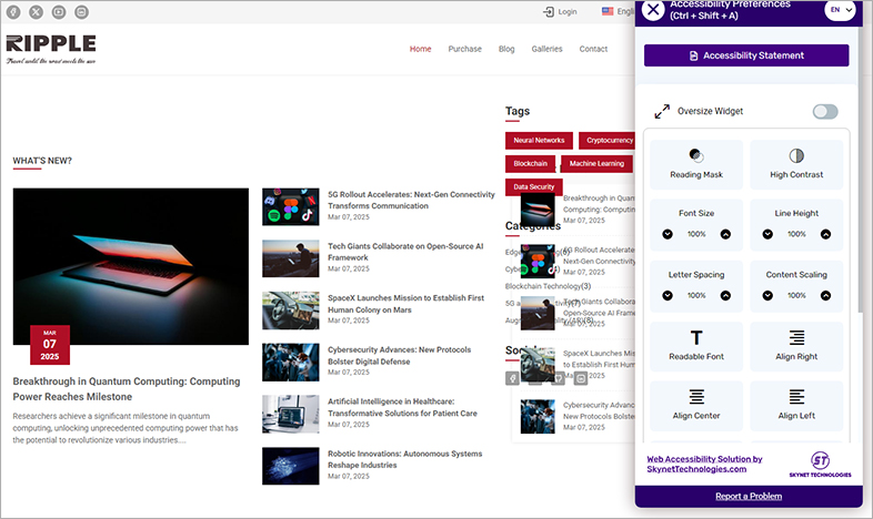 botble accessible website design