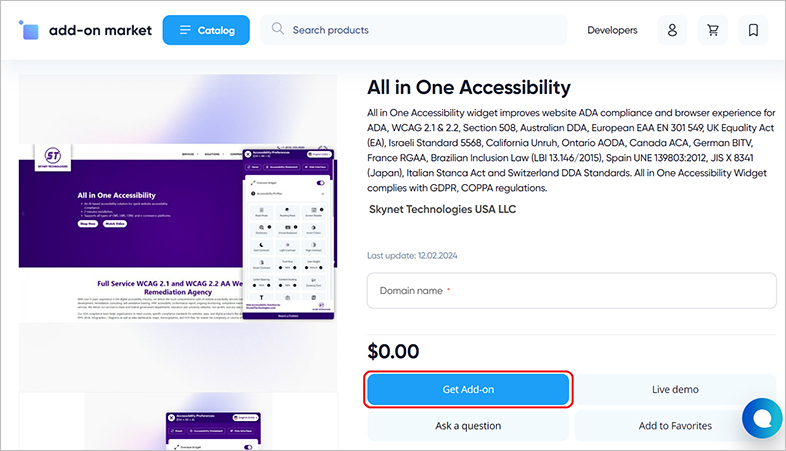 cs-cart wcag web accessibility