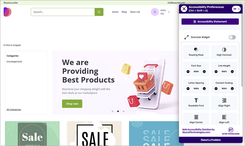 dokan wcag website accessibility