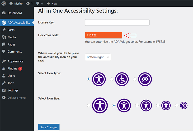 Change Color Code Settings on dreamhost