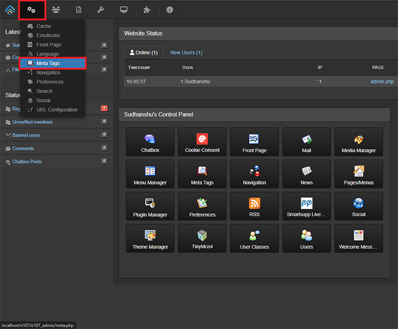 e107-cms website accessibility remediation