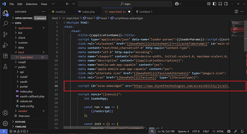 espo ada website accessibility