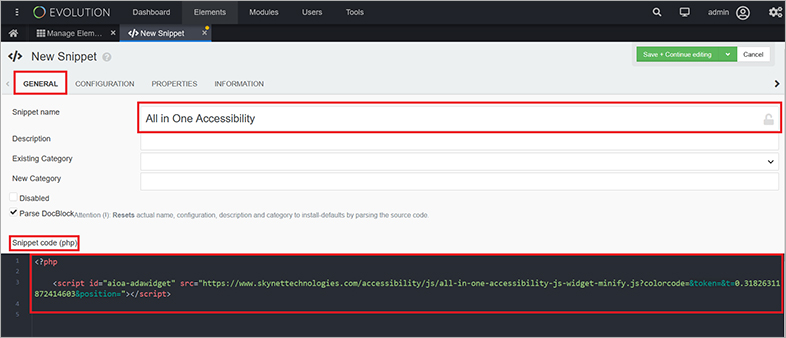 evolution all in one accessibility