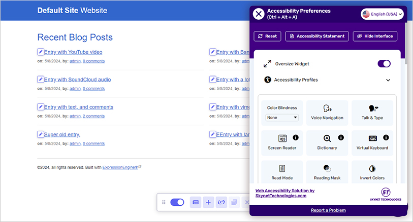 expressionengine all in one accessibility