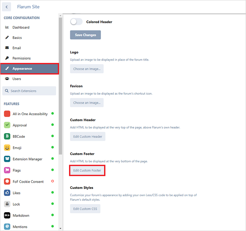 flarum ada website accessibility