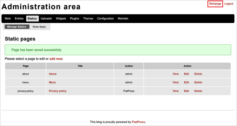 accessible flatpress accessible website design