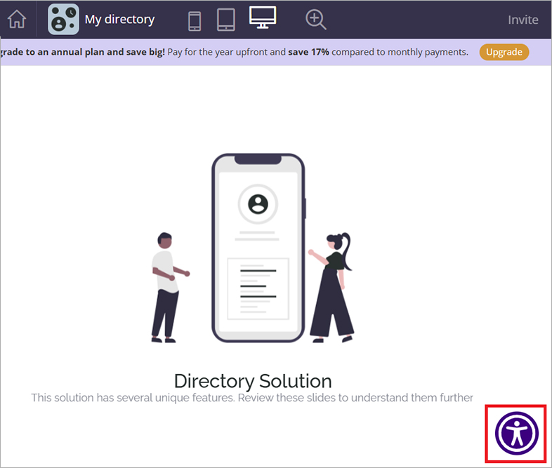ada accessible fliplet website