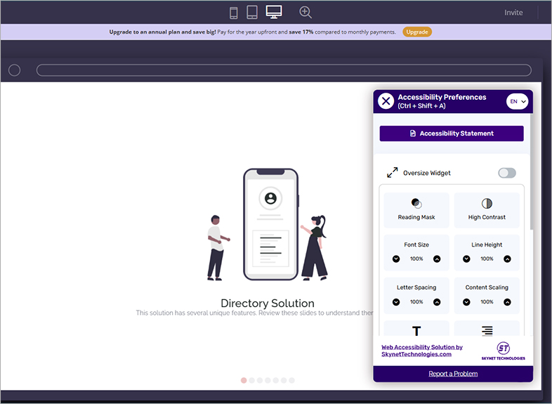 fliplet wcag website accessibility