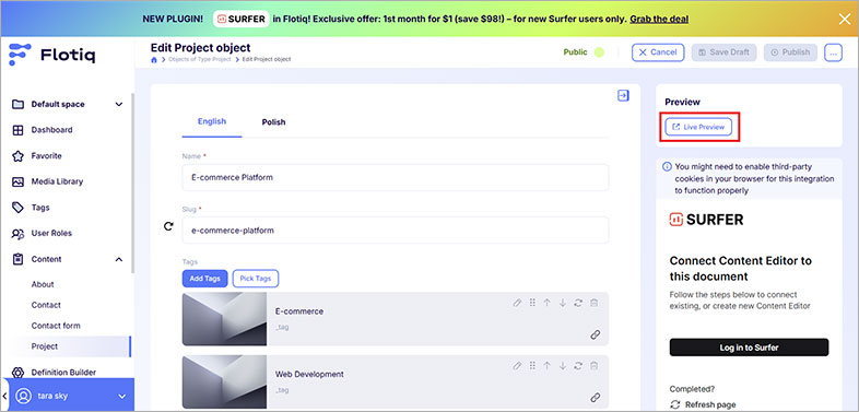 ada accessible flotiq website
