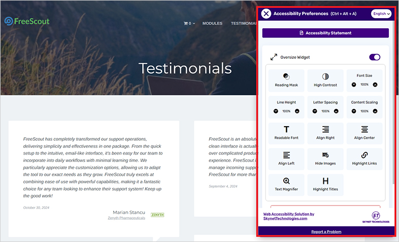 freescout all in one accessibility