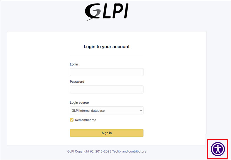 glpi ada website accessibility