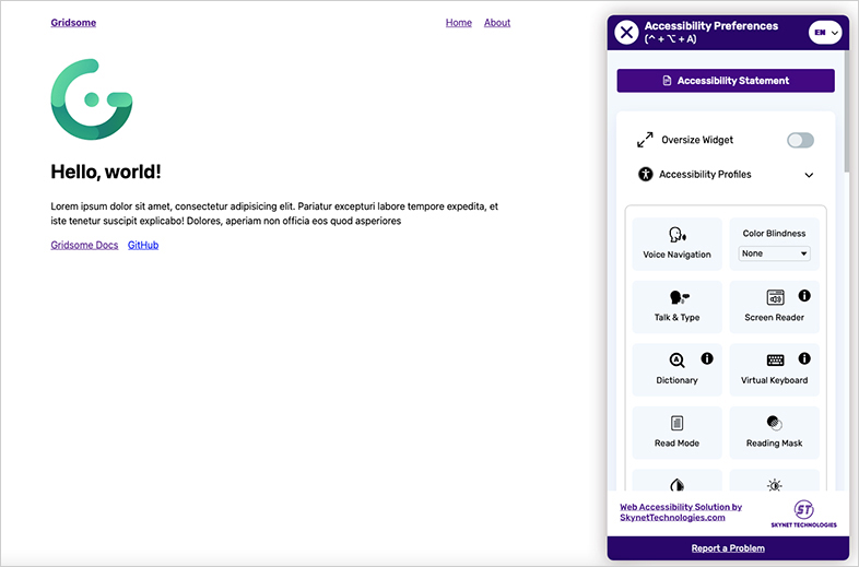 gridsome wcag web accessibility