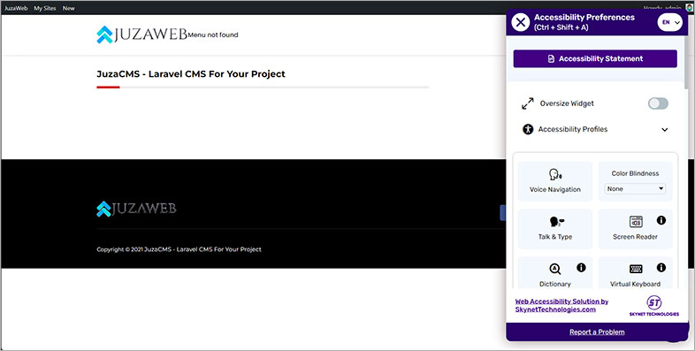 ada accessible juzaweb website