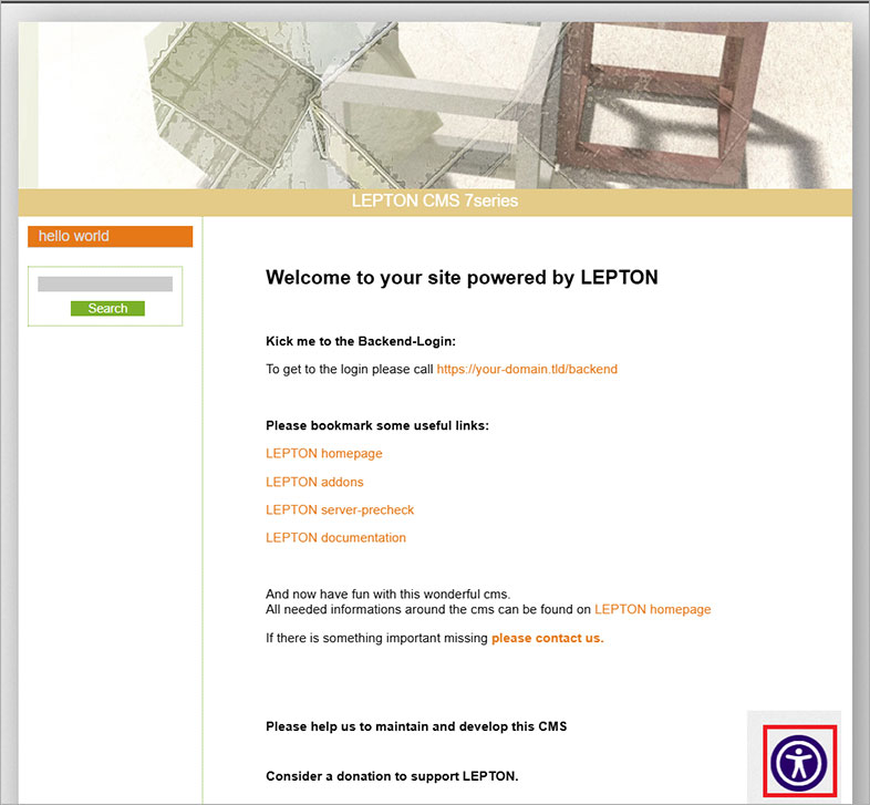 lepton ada website accessibility