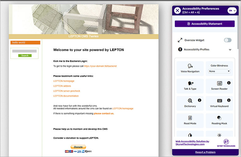 lepton all in one accessibility