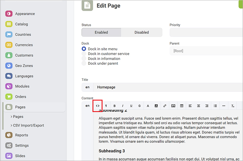 litecart ada website accessibility