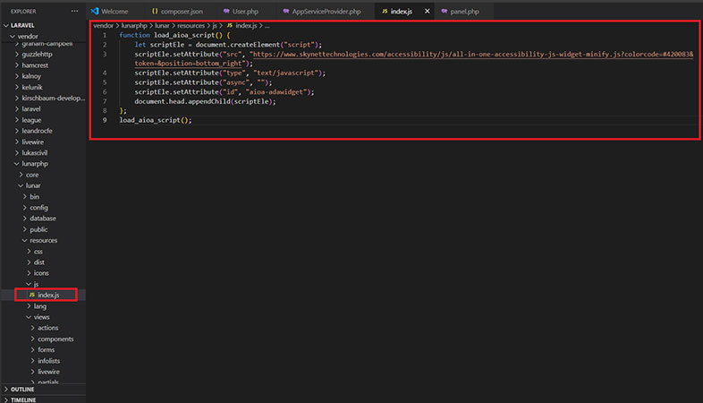 lunar ada website accessibility