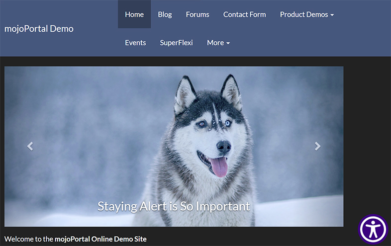 mojoportal all in one accessibility