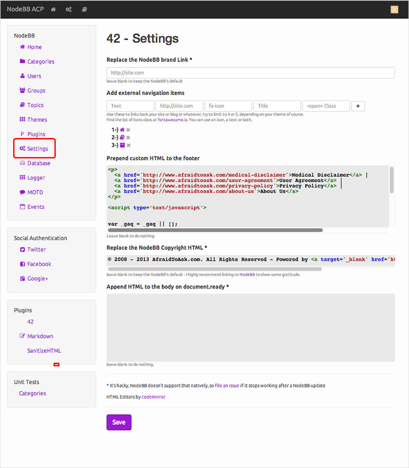 nodebb website accessibility remediation