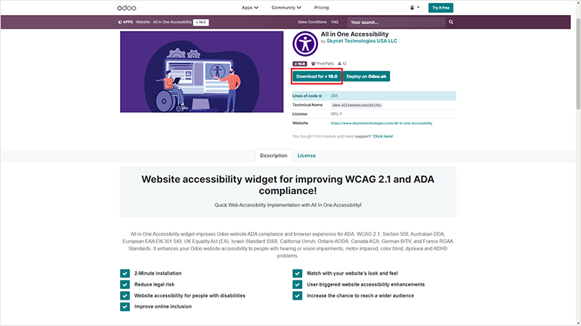ada wcag accessibility integration